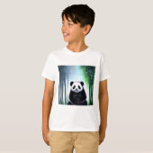 Lieblich, kuddelig Panda Bärenkuppe T-Shirt (Vorne ganz)