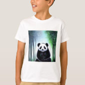 Lieblich, kuddelig Panda Bärenkuppe T-Shirt (Vorderseite)