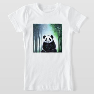 Lieblich, kuddelig Panda Bärenkuppe T-Shirt