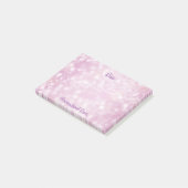 Lieblich Lila Bokeh Post-it Klebezettel (angewinkelt)