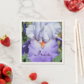 Lieblich lila Iris Serviette (Beispiel)