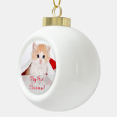 Lieblich mein erstes Weihnachtsgeschenk Keramik Kugel-Ornament (Rechts)