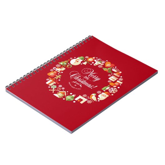 Lieblich Merry Little Christmas | Notebook Notizblock (Linke Seite)