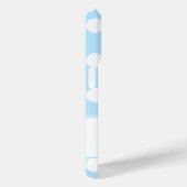 Lieblich Pastel Blue, Big Polka Dots, Individuelle Case-Mate iPhone Hülle (Rückseite / Rechts)