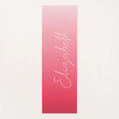 Lieblich Pink Ombre Yogamatte (Vorderseite)