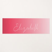 Lieblich Pink Ombre Yogamatte (Vorderseite (Horizontal))
