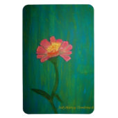 Lieblich Pink Zinnia Magnet (Vertikal)