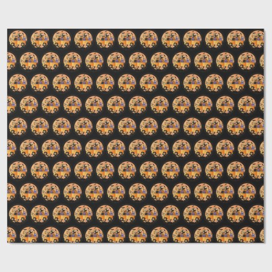 Lieblich Pumpkin Halloween Geschenkpapier (Flach)