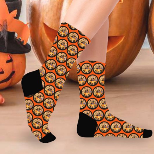 Lieblich Pumpkin Halloween Socken