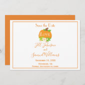 Lieblich Pumpkin Save The Date (Vorne/Hinten)
