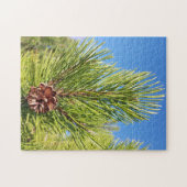 Lieblich! Puzzle - Single Pine Cone in Tree (Horizontal)