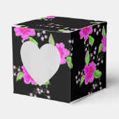 Lieblich rosa Flower Paper Heart Fevor Box Geschenkschachtel (Vorderseite)