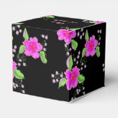 Lieblich rosa Flower Paper Heart Fevor Box Geschenkschachtel (Rückseite)