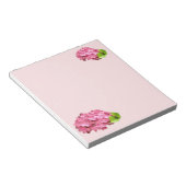 Lieblich rosa Hydrangeas Notepad Notizblock (angewinkelt)