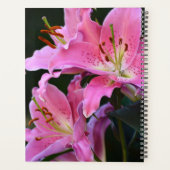 Lieblich rosa Lily bluboms floral Planer (Rückseite)