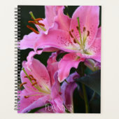 Lieblich rosa Lily bluboms floral Planer (Vorderseite)