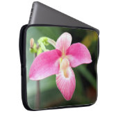 Lieblich rosa Orchid Laptopschutzhülle (Vorne Rechts)