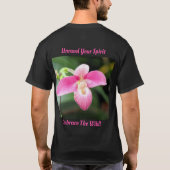 Lieblich rosa Orchid T-Shirt (Rückseite)