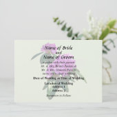 Lieblich rosa Rhododendren Hochzeitsgeschenke Einladung (Stehend Vorderseite)