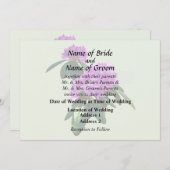 Lieblich rosa Rhododendren Hochzeitsgeschenke Einladung (Vorne/Hinten)