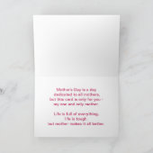 Lieblich rosa Zickzack Tageskarte Karte (Innenseite)