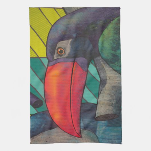 Lieblich Toucan Graffiti Geschirrtuch (Vertikal)