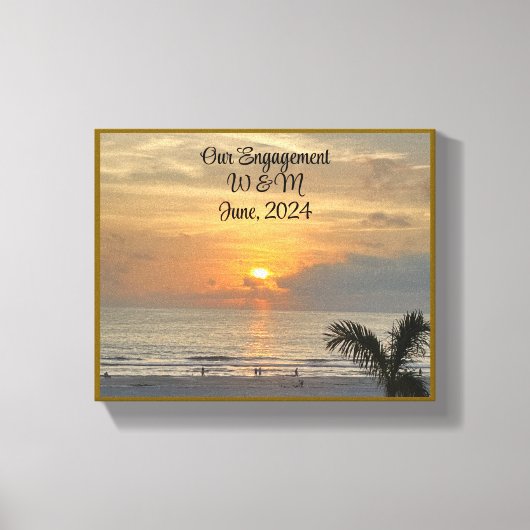 Lieblich, unsere Verlobung Leinwand (Vorderseite)