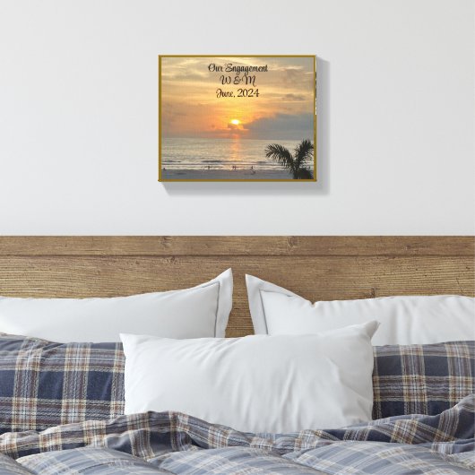 Lieblich, unsere Verlobung Leinwand (Insitu (Schlafzimmer))