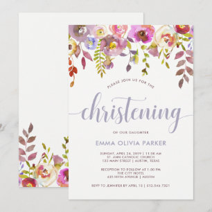 Lieblich zart floral   Einladung