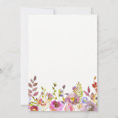 Lieblich zart floral | Tauflanung Einladung (Rückseite)