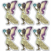 Liebliche afrikanische Fairies Aufkleber (Vorderseite)