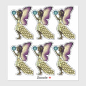 Liebliche afrikanische Fairies Aufkleber (Blatt)