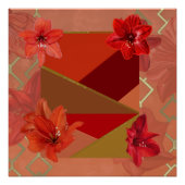 Liebliche Amaryllis-Blume Poster (Vorderseite)
