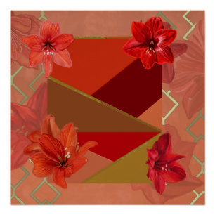 Liebliche Amaryllis-Blume Poster