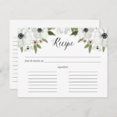 Liebliche Anemones Rezept Card (Vorne/Hinten)