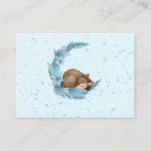 Liebliche Bambi- und Blume-Mondwolken Bücher für B Begleitkarte (Rückseite)