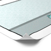 Liebliche Bären und Katzen Poster (Ecke)