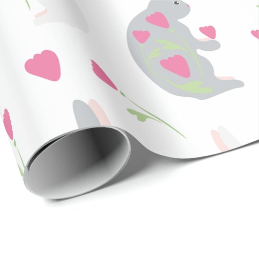 Liebliche Bärenchen. Geschenkpapier (Rolleneckpunkt)