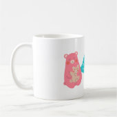 Liebliche Bärenfamilie Kaffeetasse (Links)