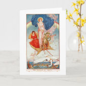 Liebliche Blank Chariot von Freya Rainbow Goddess Karte (Gelbe Blume)