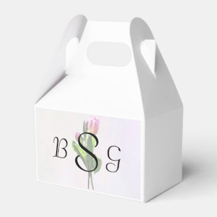 Liebliche, blassrosa Tulips Hochzeitsprodukte Geschenkschachtel