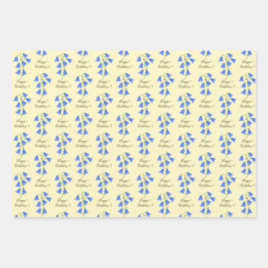 Liebliche Bluebells Geschenkpapier Set (Vorderseite 2)