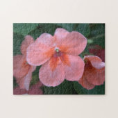 Liebliche Blume in Rosa Garten. Foto Puzzle (Horizontal)