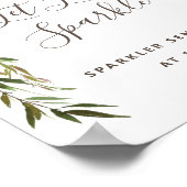 Liebliche Blumenhochzeit Lassend Liebe Sparkle Sig Poster (Ecke)