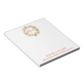 Liebliche Blumenkranzmutter Notizblock (angewinkelt)
