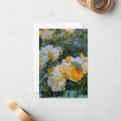 Liebliche Bunches der Gelben Rosen Mitteilungskarte (Vorderseite/Rückseite Beispiel)