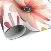 Liebliche bunte Blume Umschlagpapier Geschenkpapier (Rolleneckpunkt)