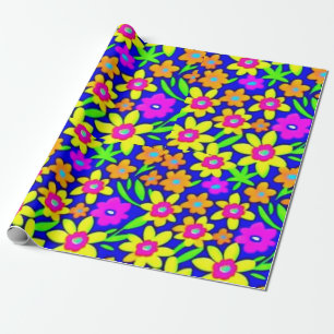 Liebliche bunte Blume Umschlagpapier Geschenkpapier