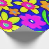 Liebliche bunte Blume Umschlagpapier Geschenkpapier (Ecke)