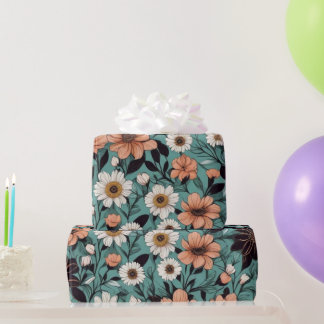 Liebliche bunte Blume Umschlagpapier Geschenkpapier